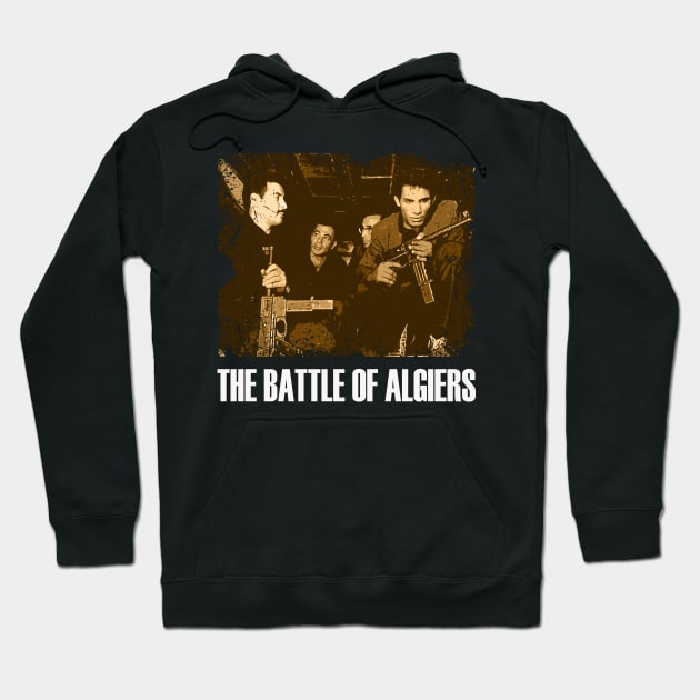 The City as a Battlefield Algiers Vintage Film Art Tee Hoodie by Camping Addict